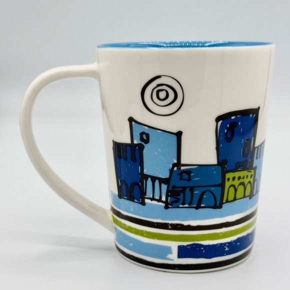 Starbucks "My Journey Begins Today" Graphic Collectors Coffee Cup Teacup Mug - Picture 3 of 5
